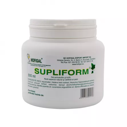 Gel întreținere corporală Supliform, 500 ml, [],ivonafarm.ro
