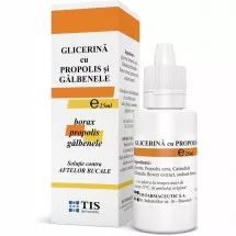 Glicerina cu propolis și galbenele, 25 ml, Tis Farmaceutic, [],ivonafarm.ro