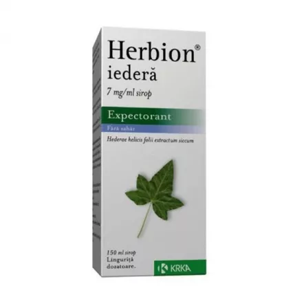 Sirop expectorant cu iederă, Herbion Ivy, 150 ml, Krka, [],ivonafarm.ro