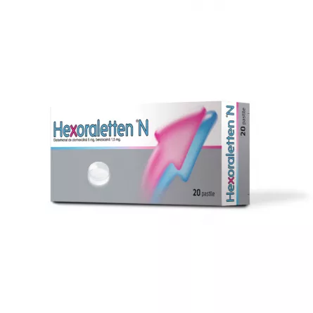 Hexoraletten N, 20 pastile, Johnson&Johnson, [],ivonafarm.ro