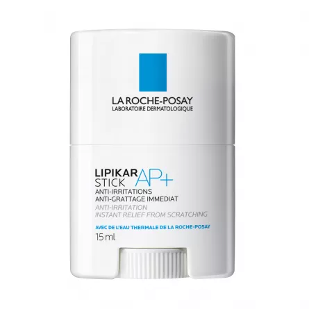 LA ROCHE-POSAY Lipikar AP+ Stick anti-mâncărime, anti-iritații pentru pielea predispusă la atopie, 15 ml, [],ivonafarm.ro