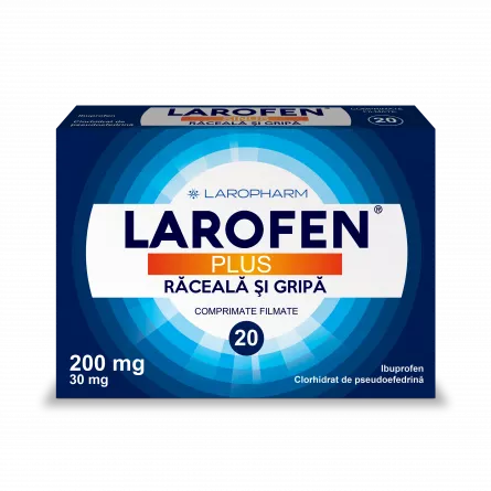 Larofen Plus, 200 mg, 20 comprimate, Laropharm, [],ivonafarm.ro