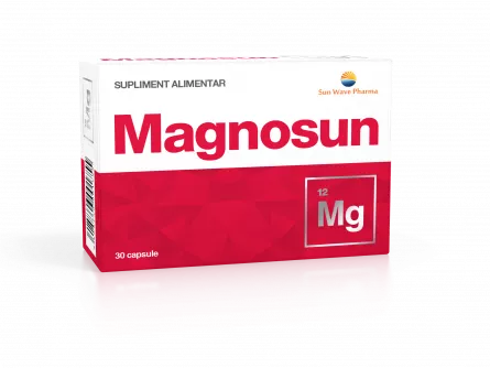 Magnosun, 30 capsule, Sun Wave Pharma, [],ivonafarm.ro