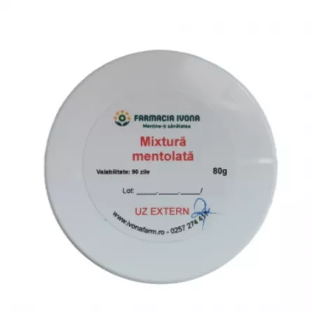 Mixtura Mentolata, 80 gr, preparat Farmacia Ivona, [],ivonafarm.ro