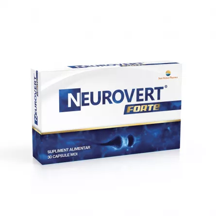 Neurovert Forte, 30 capsule, Sun Wave Pharma, [],ivonafarm.ro