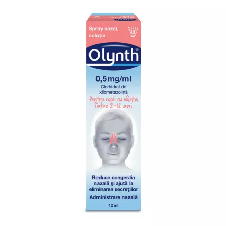 Spray nazal pentru copii 2-12 ani Olynth 0.5mg, 10 ml, Johnson&Johnson, [],ivonafarm.ro