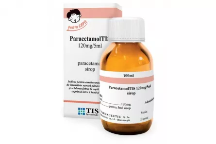 Paracetamol Tis, 120 mg/5ml, 100 ml, Tis Farmaceutic, [],ivonafarm.ro