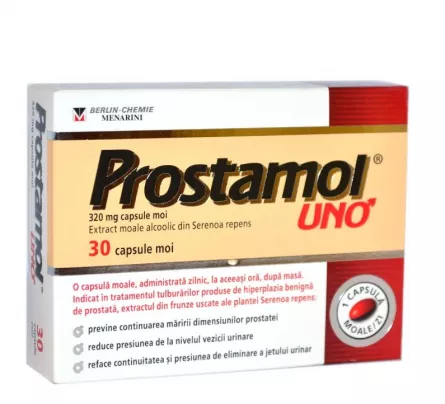 Prostamol Uno, 30 capsule, Berlin-Chemie Ag, [],ivonafarm.ro