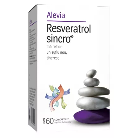 Resveratrol Sincro, 60 comprimate, Alevia, [],ivonafarm.ro