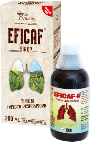 Sirop Eficaf-R, 200 ml, Bio Vitality, [],ivonafarm.ro