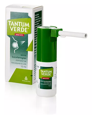 Tantum verde spray forte bucofaringian 0.3%, 15 ml, Csc Pharmaceuticals, [],ivonafarm.ro