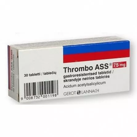 Thrombo Ass 75mg, 30 comprimate, Lannacher, [],ivonafarm.ro