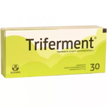 Triferment, 30 comprimate gastrorezistente, Biofarm, [],ivonafarm.ro