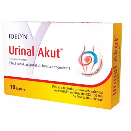 Urinal Akut Idelyn, 10 tablete, Walmark, [],ivonafarm.ro