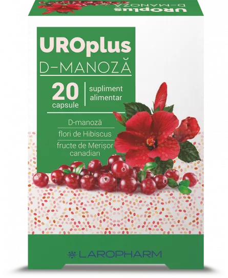 Uroplus D-Manoza, 20 capsule, Laropharm, [],ivonafarm.ro