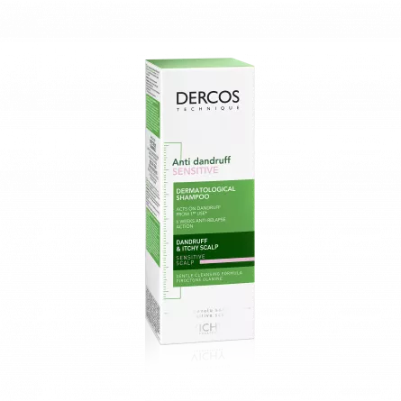 VICHY Dercos Şampon Antimătreață pentru scalp sensibil, 200ml , [],ivonafarm.ro