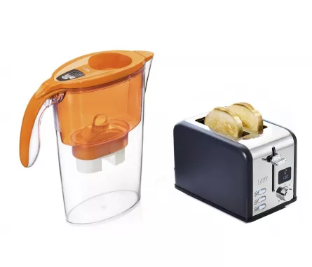 Pachet Good Breakfast: cana filtranta de apa si prajitor de paine