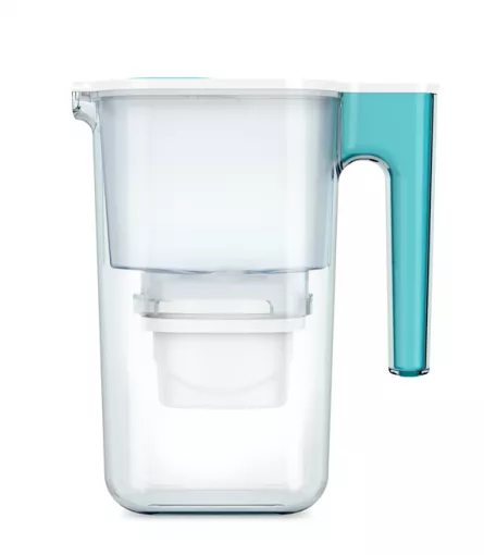 Cana filtranta de apa Aqua Optima Perfect Pour, albastru, 2,4 litri, [],laicashop.ro