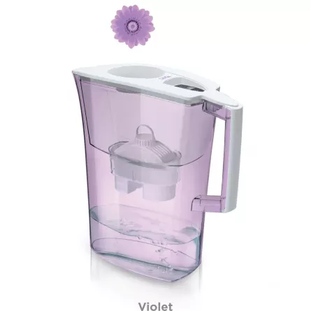 Cana filtranta de apa Laica Spring Violet, 3 litri, [],laicashop.ro