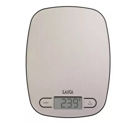 Cantar electronic de bucatarie Laica KS1033, 5 kg, gri, platforma inox, [],laicashop.ro