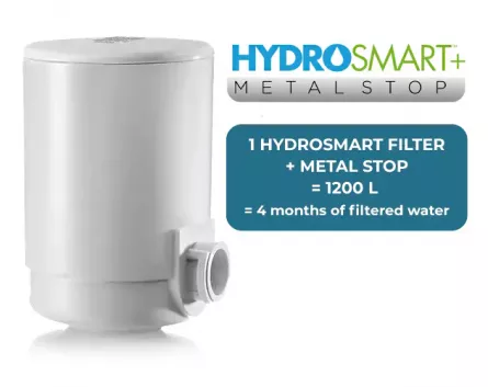 Cartus filtrant pentru sistemele de filtrare apa cu fixare pe robinet Laica HydroSmart + Metal Stop, 1200 litri, [],laicashop.ro