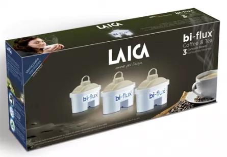 Cartuse filtrante Laica Bi-Flux formula speciala Tea & Coffee, 3 buc/pachet, [],laicashop.ro