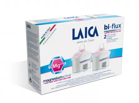 Cartuse filtrante Laica Bi-flux Magnesium Active, 2 buc/pachet, [],laicashop.ro