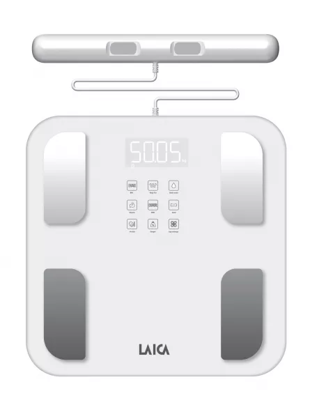 Cântar Smart compoziție corporală Body Composition Laica PS7126, 180 kg, 30 parametri, [],laicashop.ro