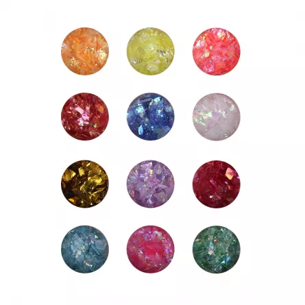 Sclipici fulgi de gheata set 12, Lila Rossa, [],https:lilarossa.ro