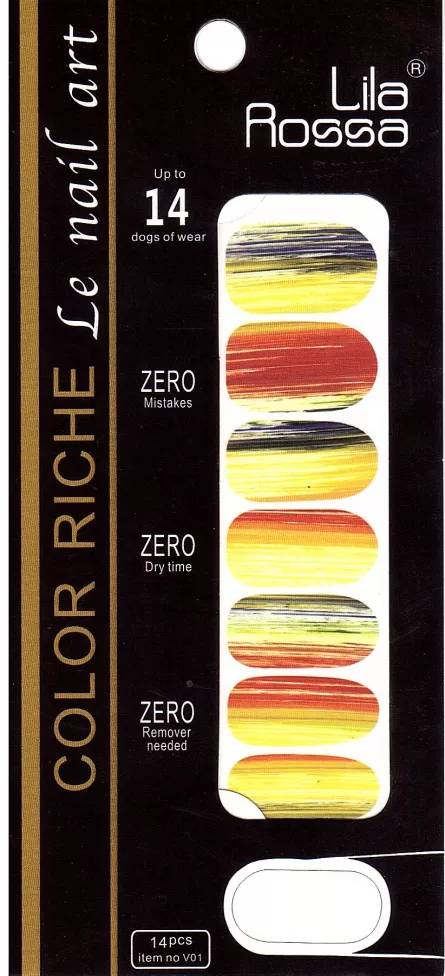 Sticker pentru unghii nail art, Lila Rossa, 14 in 1, nr 30
, [],https:lilarossa.ro