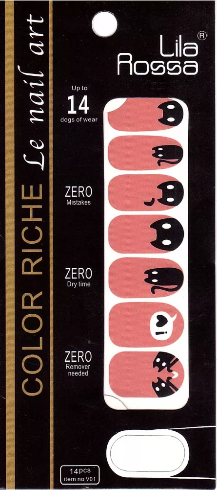 Sticker pentru unghii nail art, Lila Rossa, 14 in 1, nr 18, [],https:lilarossa.ro