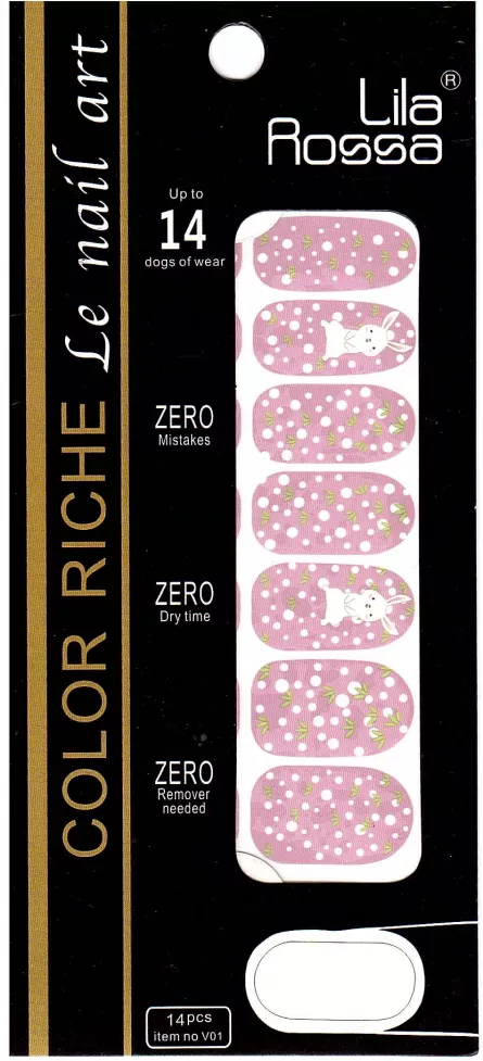 Sticker pentru unghii nail art, Lila Rossa, 14 in 1, nr 25
, [],https:lilarossa.ro