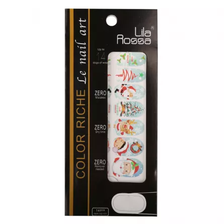 Sticker pentru unghii nail art, Lila Rossa, 14 in 1, nr 6
, [],https:lilarossa.ro