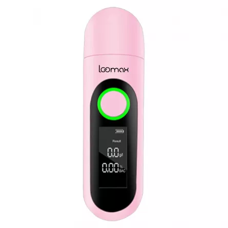 Alcool tester, etilotest, Loomax, afisaj digital, roz, [],https:lilarossa.ro