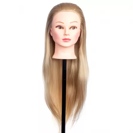 Cap de practica manechin, Lila Rossa, lung, sintetic, 80 cm, blond, [],https:lilarossa.ro