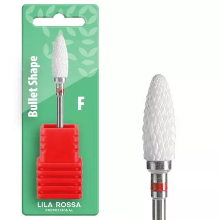 Capat freza ceramic alb Lila Rossa 05F, duritate mica, [],https:lilarossa.ro