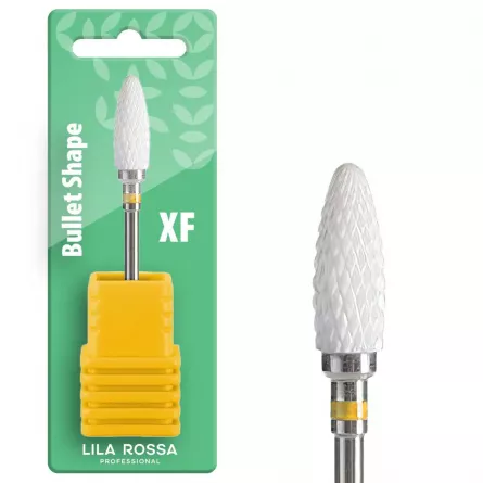 Capat freza ceramic alb Lila Rossa 05XF, duritate extra fina, [],https:lilarossa.ro