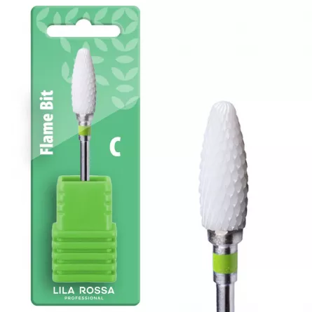 Capat freza ceramic alb Lila Rossa 06C, duritate mare, [],https:lilarossa.ro