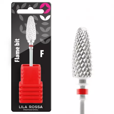 Capat freza carbid Lila Rossa, argintiu, 05F, duritate mica, [],https:lilarossa.ro