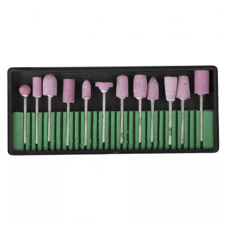 Set de 12 capete pentru freza, din ceramica, roz, [],https:lilarossa.ro