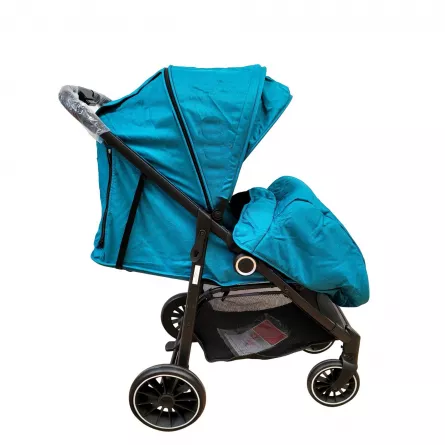 Carucior sport pliabil impermeabil cu husa pentru picioare, Karemi, 0-36 luni albastru, [],https:lilarossa.ro