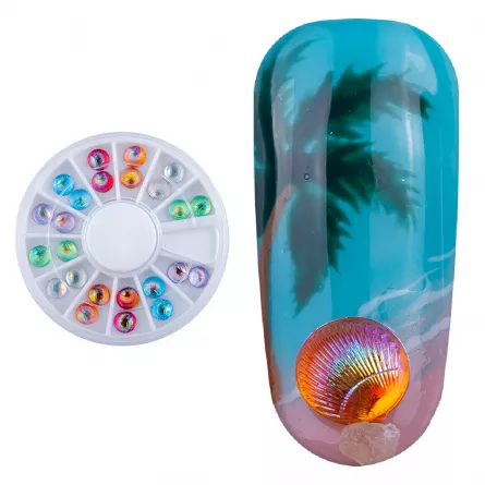 Carusel decoratiuni unghii, model stoica, multicolore, [],https:lilarossa.ro