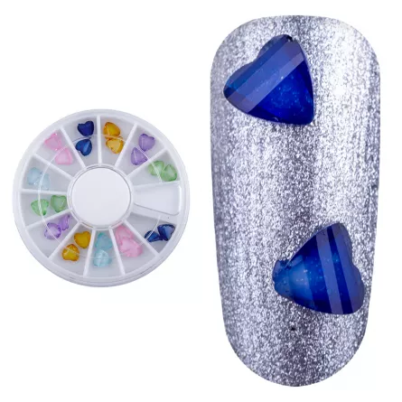 Carusel decoratiuni unghii, model inima, multicolore, [],https:lilarossa.ro
