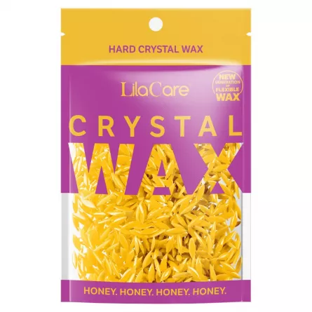 Ceara epilat granule elastica 100 g LilaCare Crystal Wax Miere, [],https:lilarossa.ro
