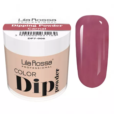 Dipping powder color, Lila Rossa, 7 g, 006 carnal, [],https:lilarossa.ro