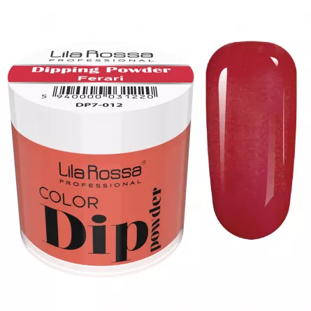 Dipping powder color, Lila Rossa, 7 g, 012 ferrari, [],https:lilarossa.ro