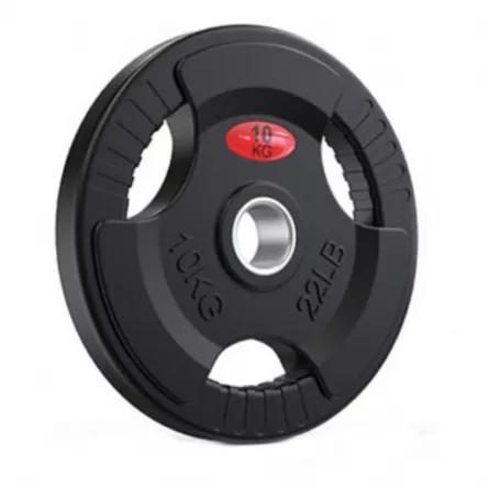 Disc Karemi de 10 kg, pentru bara cu diametru 50 mm, din cauciuc, negru, [],https:lilarossa.ro