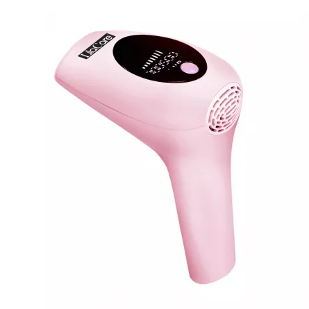 Epilator IPL Lila Care cu maner, epilare definitiva, 900.000 pulsatii, cu display LCD, 8 trepte de putere, roz, [],https:lilarossa.ro