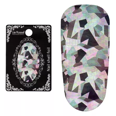 Folie decor unghii, Lila Rossa, cu adeziv, holografica, 050, [],https:lilarossa.ro