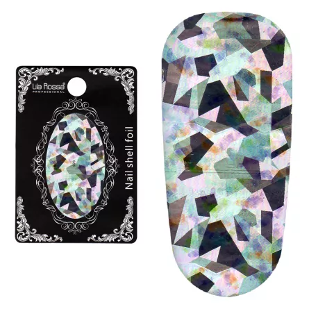 Folie decor unghii, Lila Rossa, cu adeziv, holografica, 076, [],https:lilarossa.ro